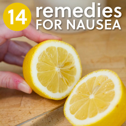 14 Home Remedies For Nausea