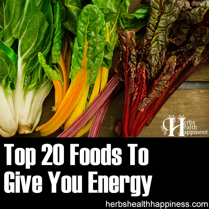 Top 20 Foods To Give You Energy