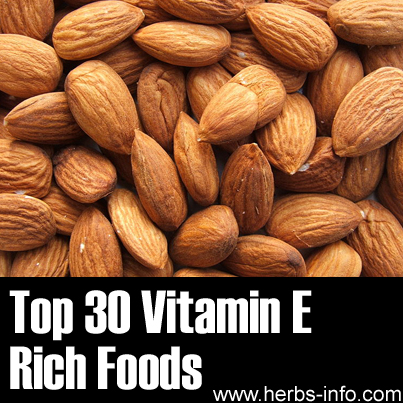 Top 30 Vitamin E Rich Foods
