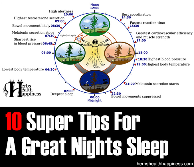 10 Super Tips For A Great Nights Sleep