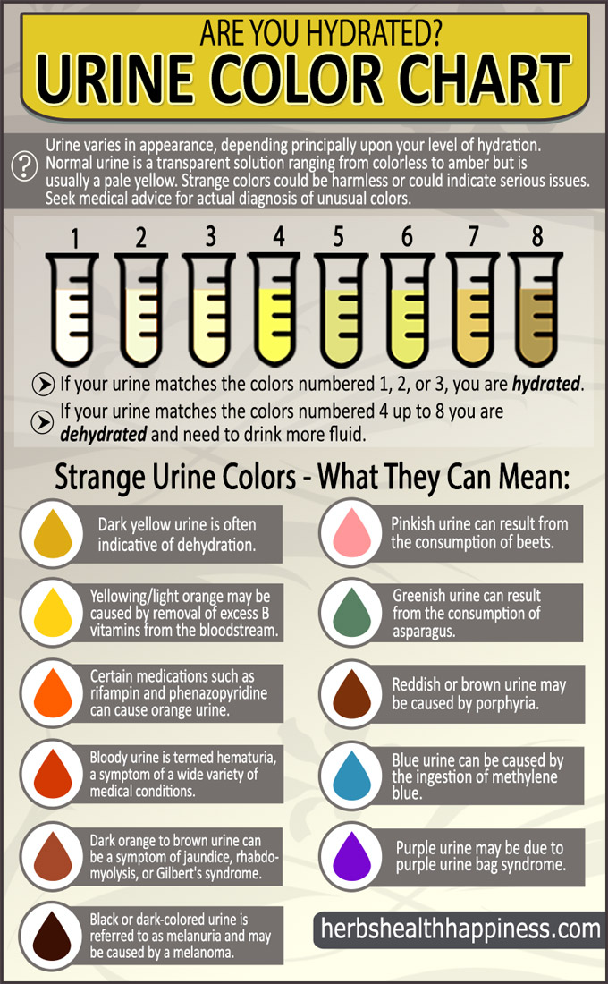 Are You Hydrated - Strange Urine Colors And Their Meaning