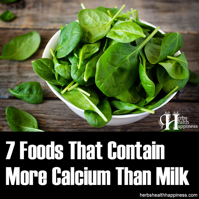 7 Foods That Contain More Calcium Than Milk