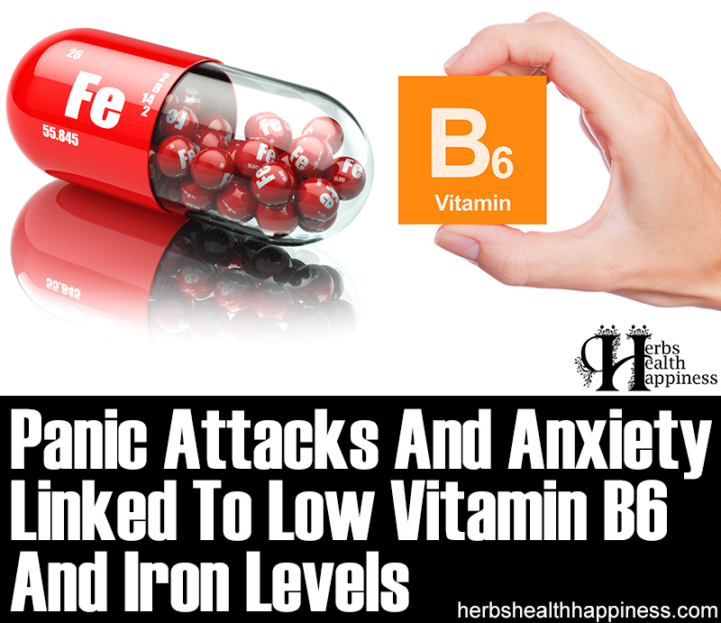 Panic Attacks And Anxiety Linked To Low Vitamin B6 And Iron Levels