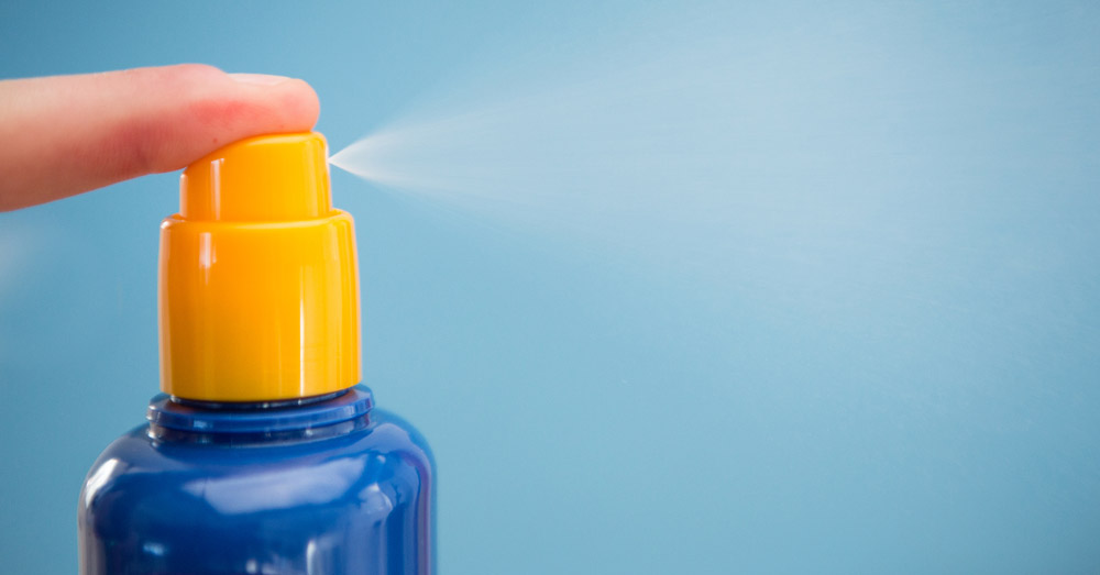 Don't Use Spray Sunscreens On Children
