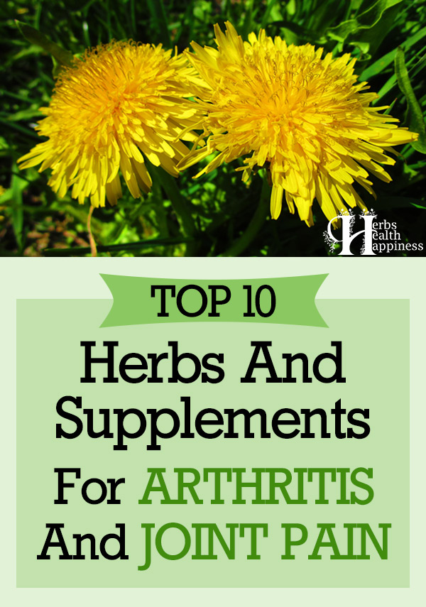 Top 10 Herbs And Supplements For Arthritis And Joint Pain