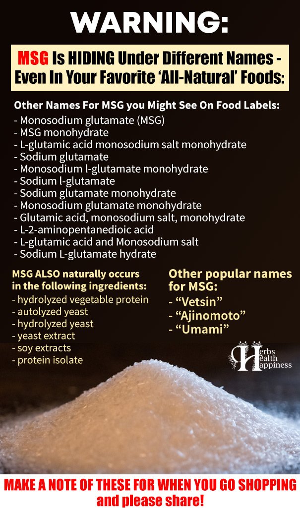 MSG Is Hiding Under Different Names, Even In Your Favorite ‘All-Natural’ Foods