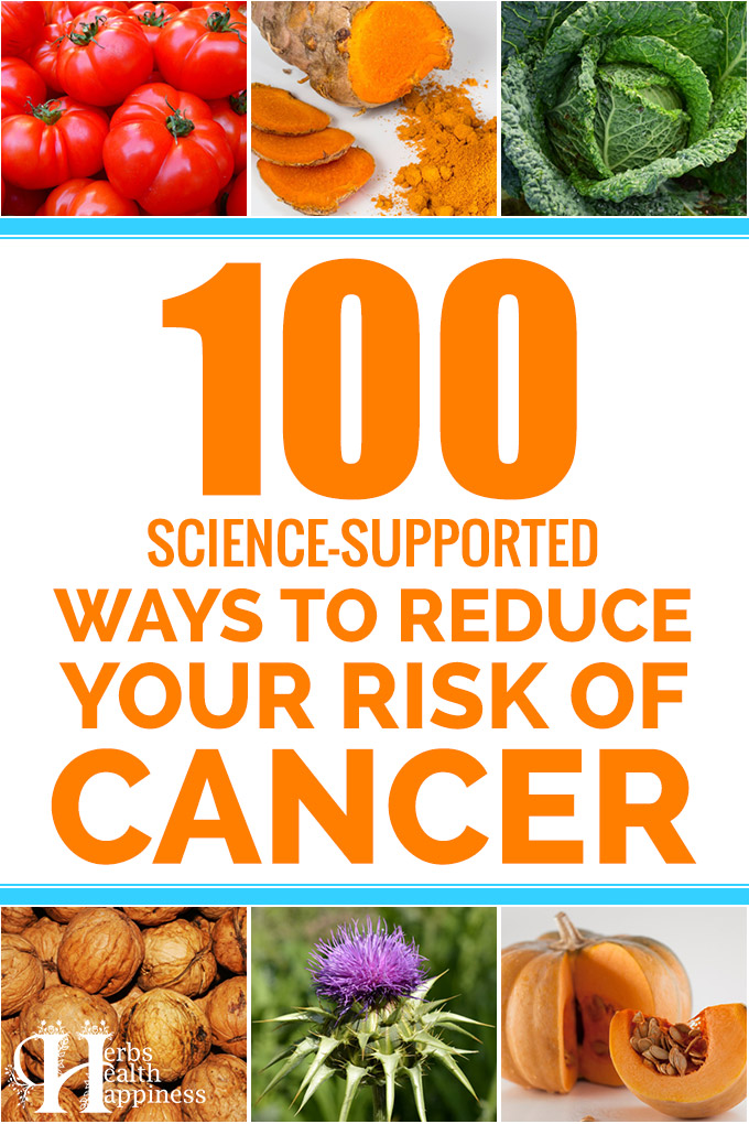 100 Science-Supported Ways To Reduce Your Risks Of Cancer