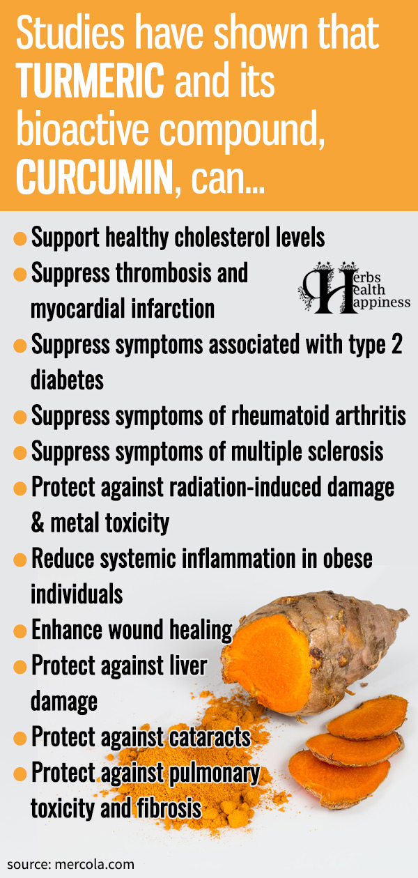 Herbs Health Happiness Health Benefits Of Turmeric Curcumin Herbs