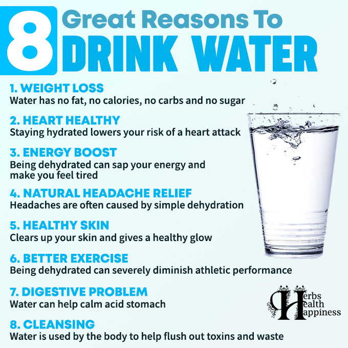 8 Great Reasons To Drink Water