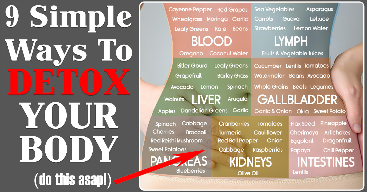 9 Simple & Natural Ways To Detox Your Body - Herbs Health & Happiness