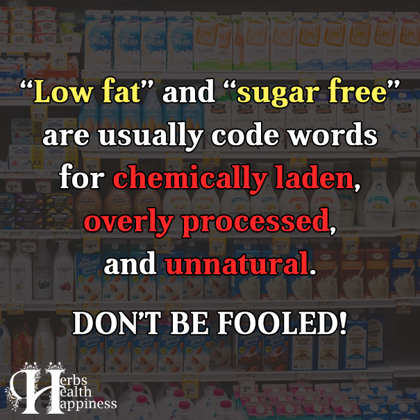 Low Fat And Sugar Free
