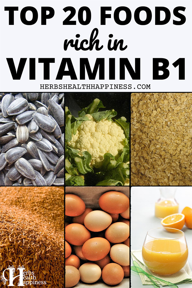 Top 20 Foods Rich In Vitamin B1