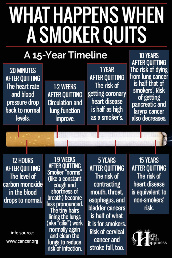 What Happens When A Smoker Quits (A 15 Year Timeline)