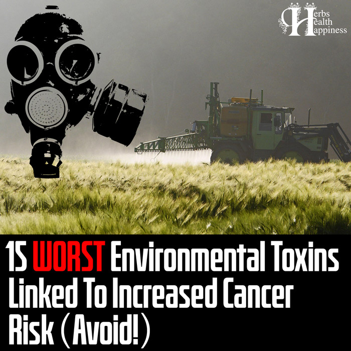 15 WORST Environmental Toxins Linked To Increased Cancer Risk (Avoid)