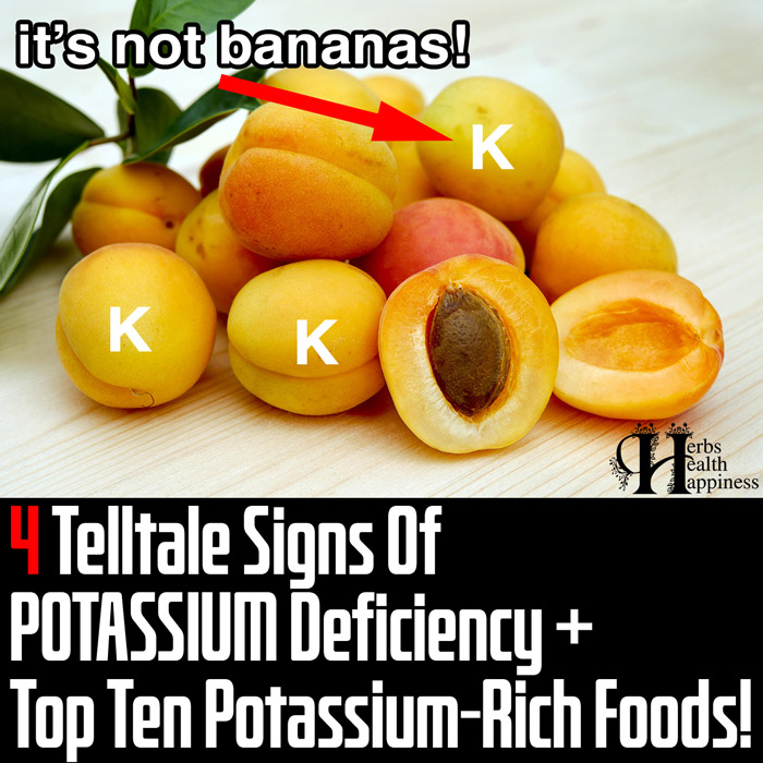 4 Telltale Signs Of POTASSIUM Deficiency Plus The Top 10 Potassium-Rich Foods