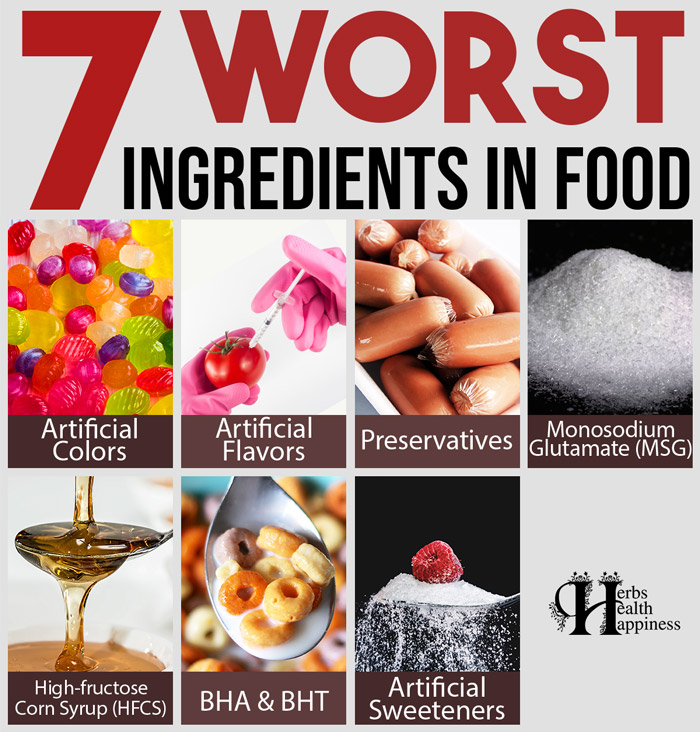 7 Worst Ingredients In Food - Avoid These And Make Big Health Gains Easily