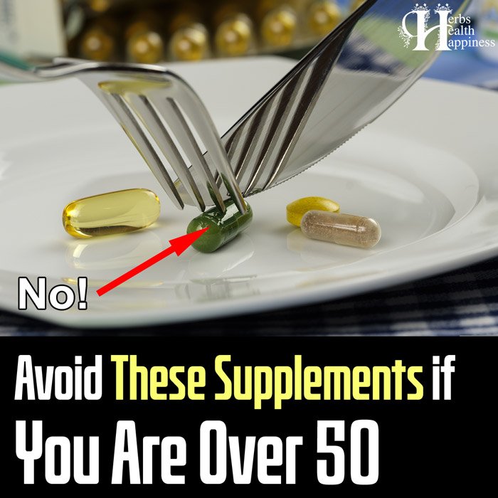 Don't Take These Supplements If You Are Over 50