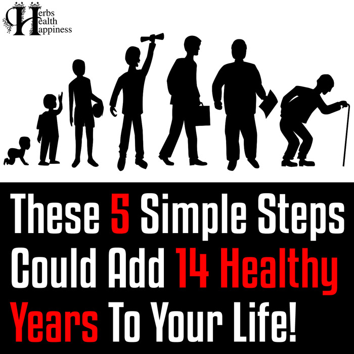 These 5 Simple Steps Could Add 14 Healthy Years To Your Life - I'm Following These 100% From Now On